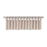Madison Park Natalie 50"W X 26"L Lightweight Twisted Tab Top Tailored Valance