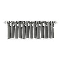 Madison Park Natalie 50"W X 26"L Lightweight Twisted Tab Top Tailored Valance