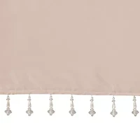 Madison Park Natalie 50"W X 26"L Lightweight Twisted Tab Top Tailored Valance