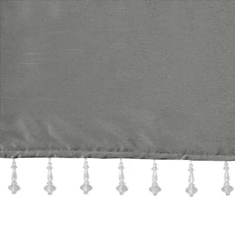 Madison Park Natalie 50"W X 26"L Lightweight Twisted Tab Top Tailored Valance