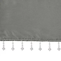 Madison Park Natalie 50"W X 26"L Lightweight Twisted Tab Top Tailored Valance