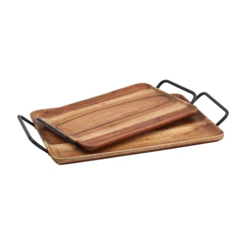 Tabletops Unlimited Acacia 2-pc. Wood Serving Tray