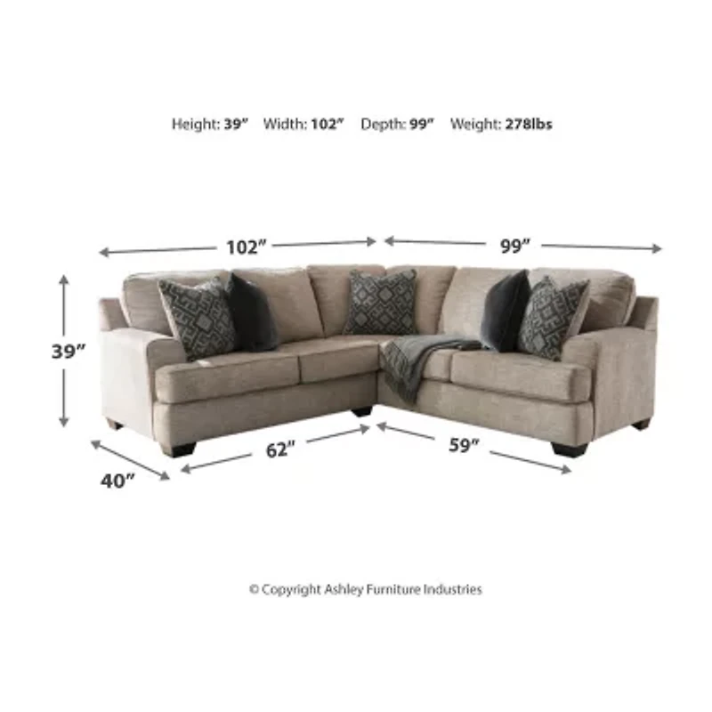 Signature Design by Ashley® Bovarian 2-Piece Right-Arm Sofa Sectional