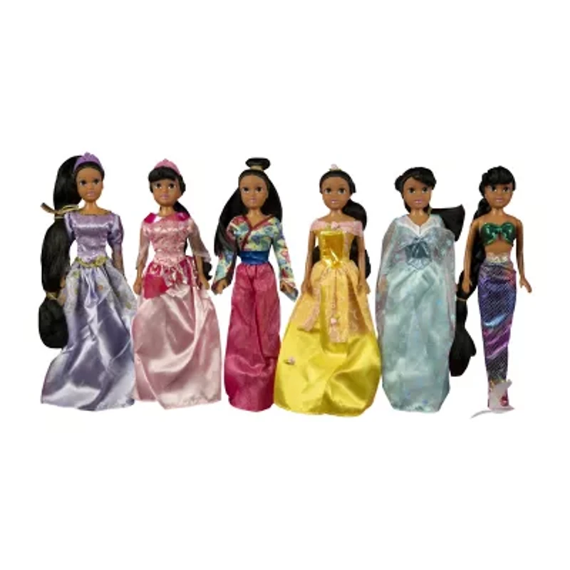 Smart Talent 11.5" Princess Gift Set Dolls 12-pc. Doll
