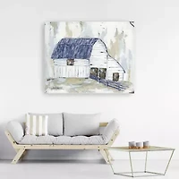 Lumaprints Spring Joy Farm (Blue) Giclee Canvas Art