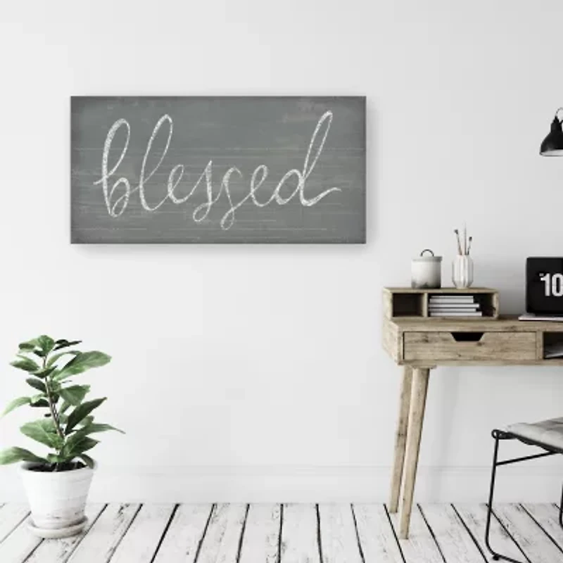 Lumaprints Schoolhouse Blessed Giclee Canvas Art