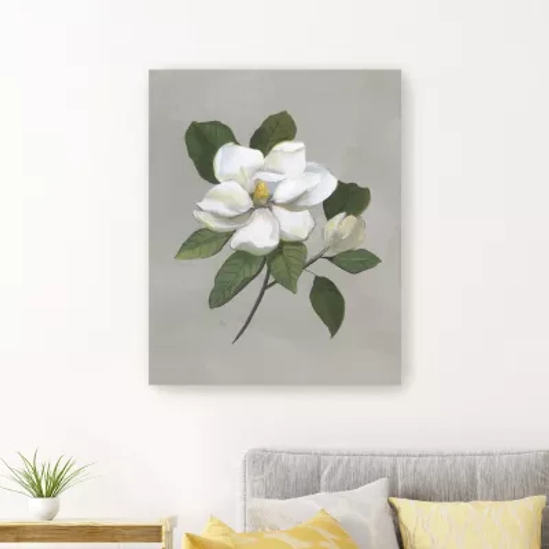 Lumaprints Botanical Magnolia Giclee Canvas Art