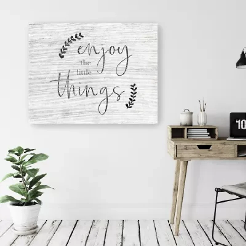 Lumaprints Enjoy The Little Things Giclee Canvas Art
