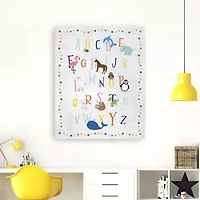 Lumaprints Animal Alphabet Giclee Canvas Art