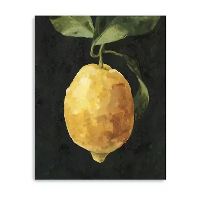Lumaprints Dark Lemon I Giclee Canvas Art