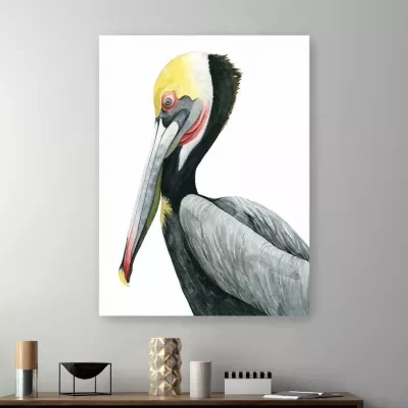 Lumaprints Watercolor Pelican Ii Giclee Canvas Art
