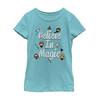 Little & Big Kid Girls Crew Neck Short Sleeve Slim Fit Harry Potter Graphic T-Shirt