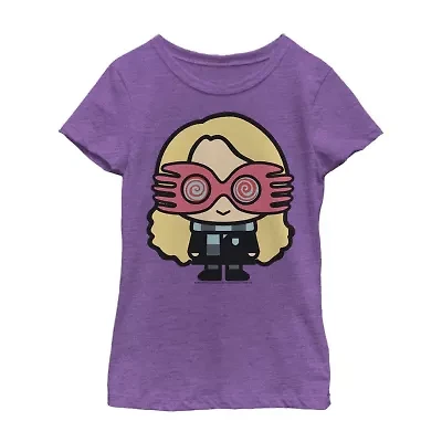 Little & Big Kid Girls Crew Neck Short Sleeve Slim Fit Harry Potter Graphic T-Shirt