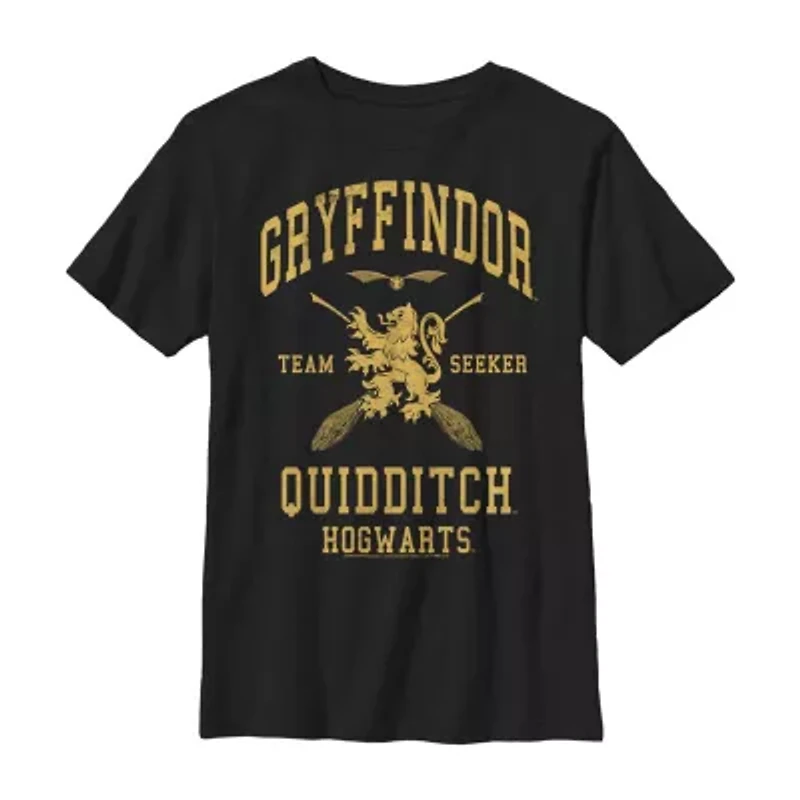 Little & Big Kid Boys Crew Neck Short Sleeve Slim Fit Harry Potter Graphic T-Shirt