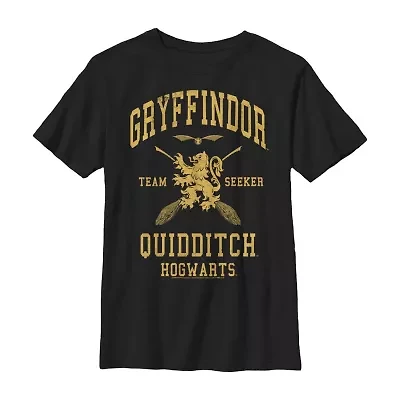 Little & Big Kid Boys Crew Neck Short Sleeve Slim Fit Harry Potter Graphic T-Shirt