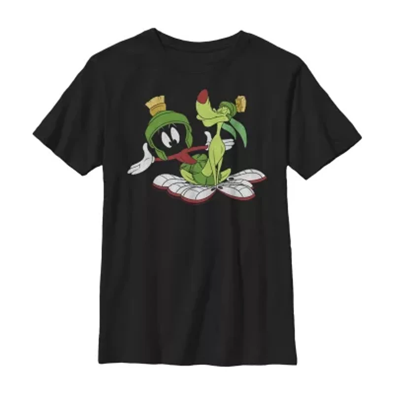 Little & Big Kid Boys Crew Neck Short Sleeve Slim Fit Looney Tunes Graphic T-Shirt