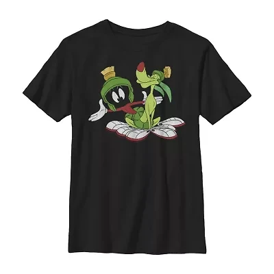 Little & Big Kid Boys Crew Neck Short Sleeve Slim Fit Looney Tunes Graphic T-Shirt