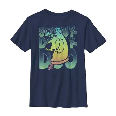 Little & Big Kid Boys Crew Neck Short Sleeve Slim Fit Scooby Doo Graphic T-Shirt