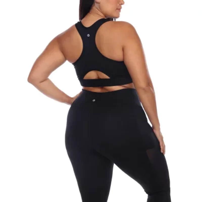White Mark Womens High Support Sports Bra Ps18580