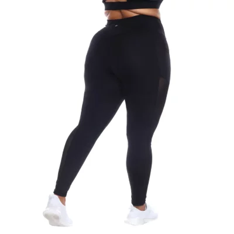 White Mark Womens High Rise 28" Plus Full Length Leggings