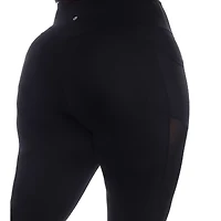 White Mark Womens High Rise 28" Plus Full Length Leggings
