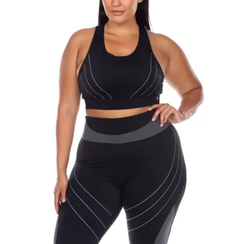White Mark Womens High Support Sports Bra Ps18582