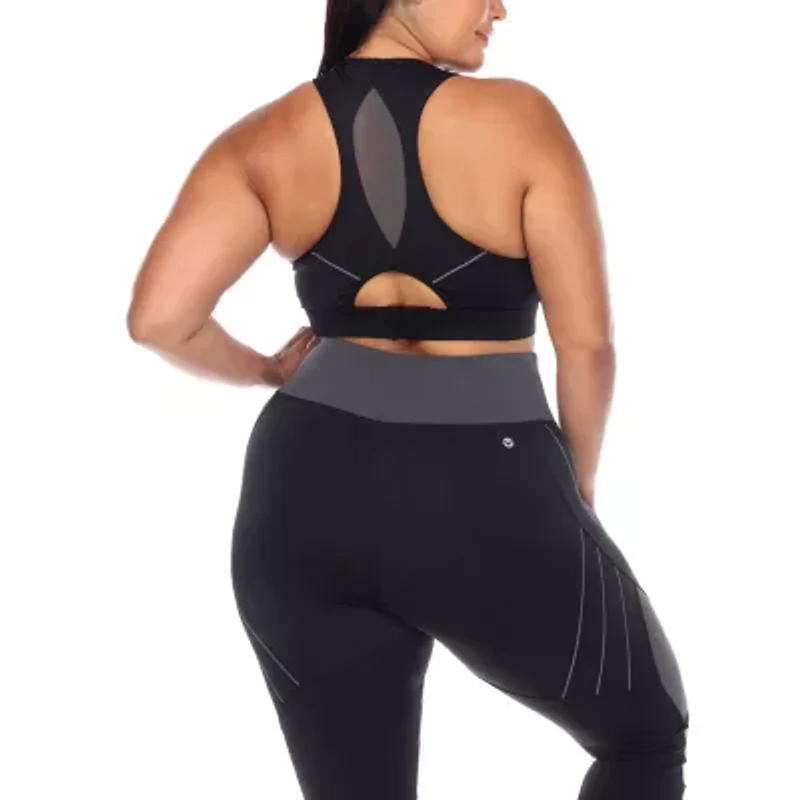 White Mark Womens High Support Sports Bra Ps18582