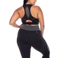 White Mark Womens High Support Sports Bra Ps18582