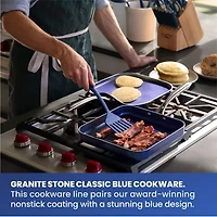 Granitestone Blue 10.5” Nonstick Griddle Pan