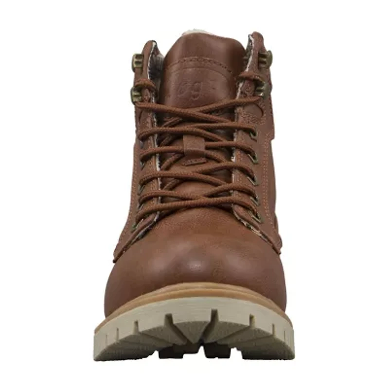 Lugz Womens Mantle Block Heel Lace Up Boots