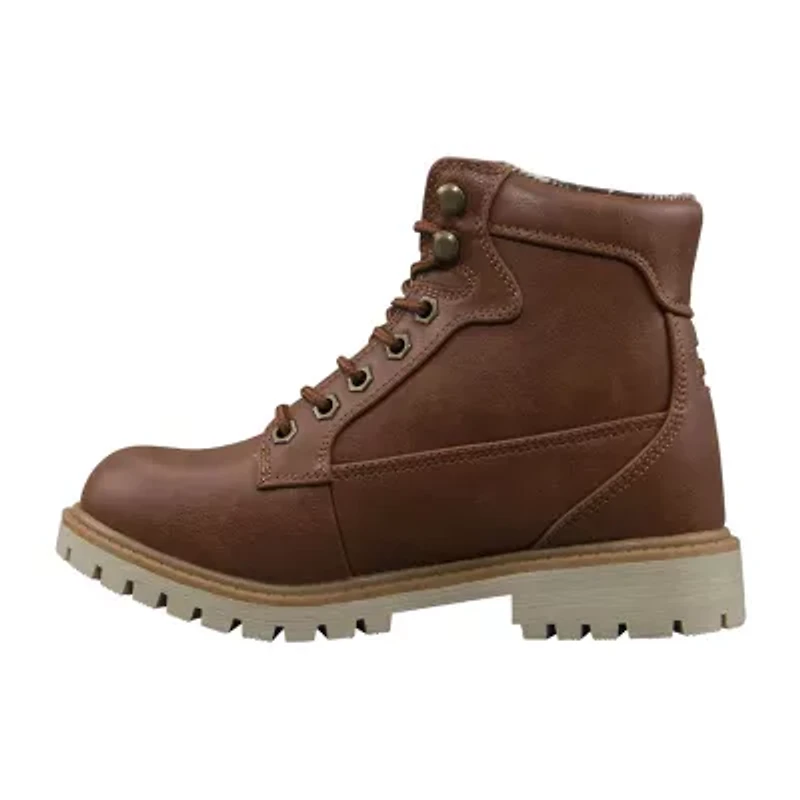 Lugz Womens Mantle Block Heel Lace Up Boots