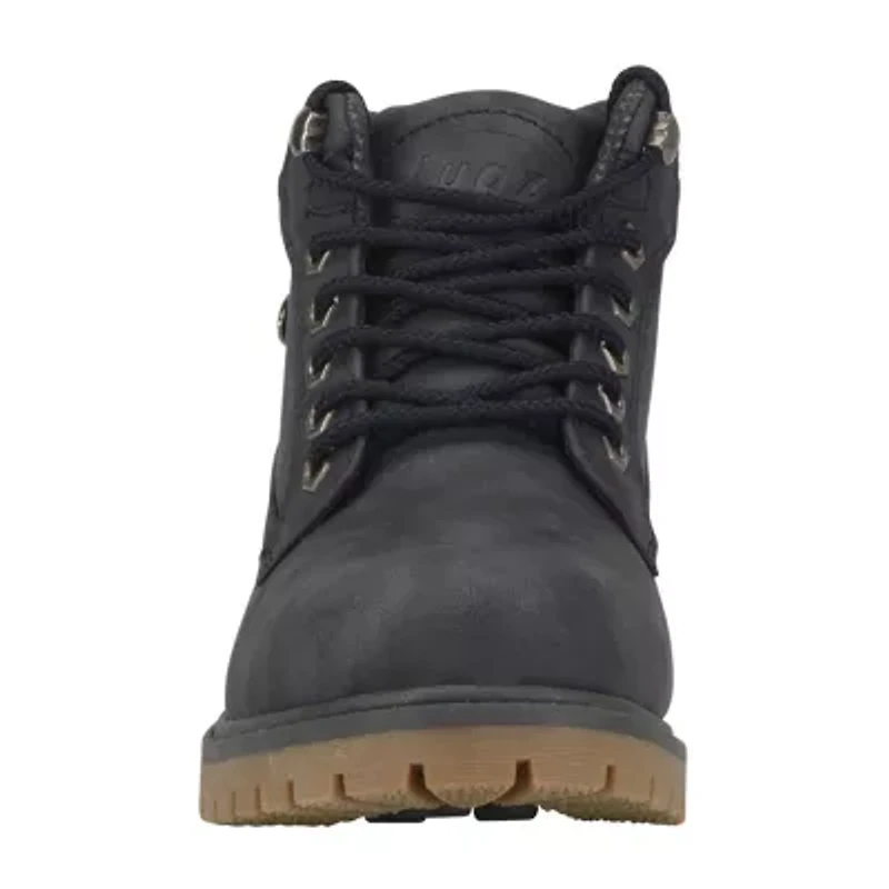 Lugz Womens Mantle Mid Block Heel Lace Up Boots