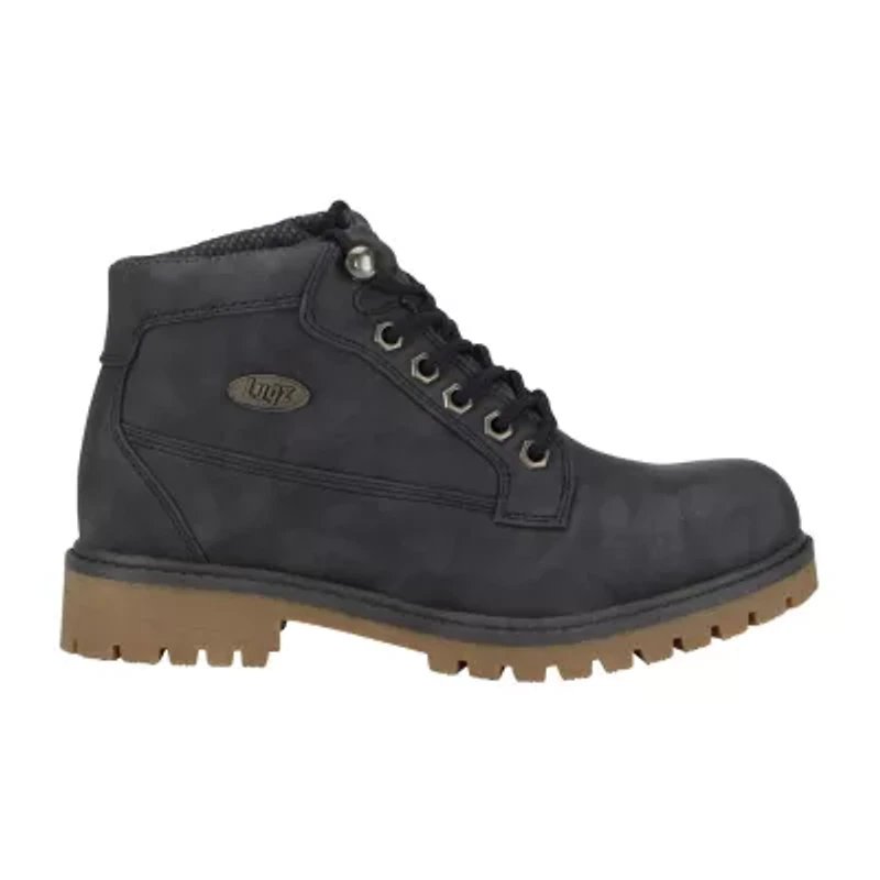 Lugz Womens Mantle Mid Block Heel Lace Up Boots