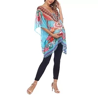 White Mark Womens Maternity 3/4 Sleeve Shirt Dress
