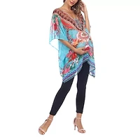 White Mark Womens Maternity 3/4 Sleeve Shirt Dress