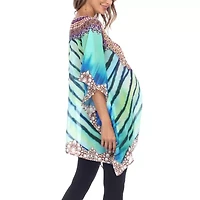 White Mark Womens Maternity 3/4 Sleeve Shirt Dress