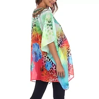 White Mark Womens Maternity 3/4 Sleeve Shirt Dress