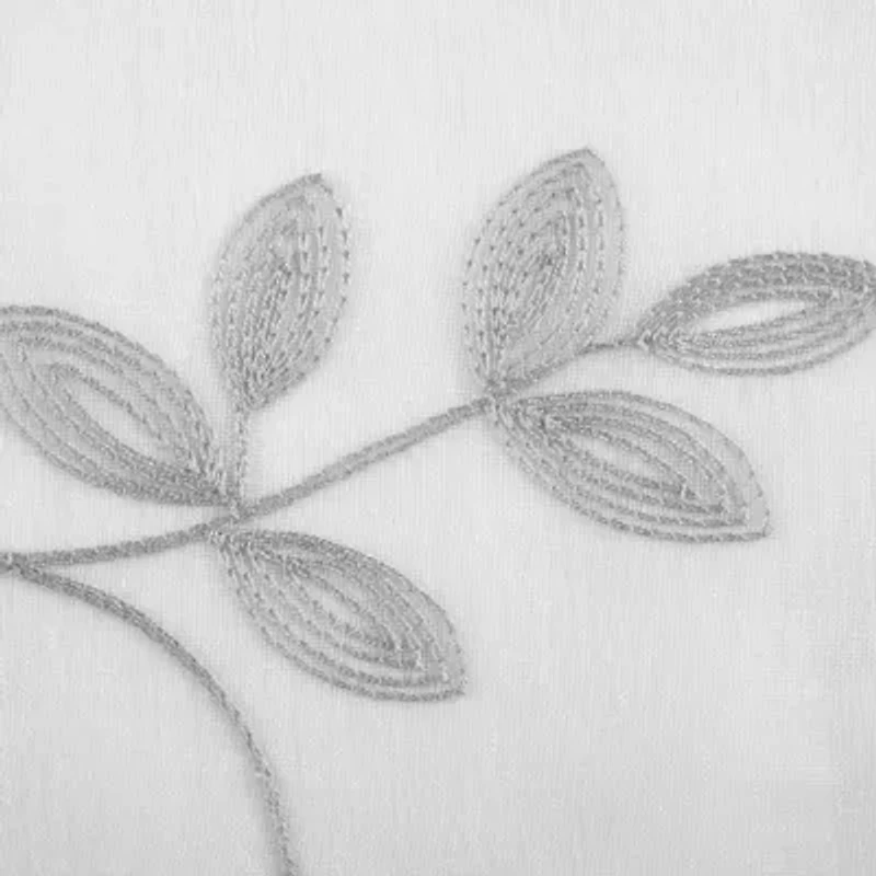 Regal Home Meadow Embroidered Rod Pocket Valance