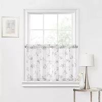 Regal Home Meadow Embroidered 2-pc. Rod Pocket Window Tier