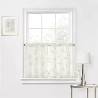 Regal Home Meadow Embroidered 2-pc. Rod Pocket Window Tier