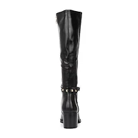 Torgeis Womens Destiny Stacked Heel Riding Boots