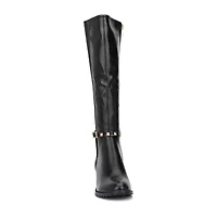 Torgeis Womens Destiny Stacked Heel Riding Boots