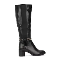 Torgeis Womens Destiny Stacked Heel Riding Boots