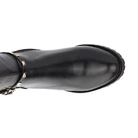 Torgeis Womens Destiny Stacked Heel Riding Boots
