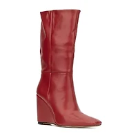 Torgeis Womens Milan Wedge Heel Dress Boots