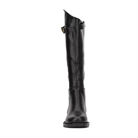 Torgeis Womens Antonella Block Heel Riding Boots