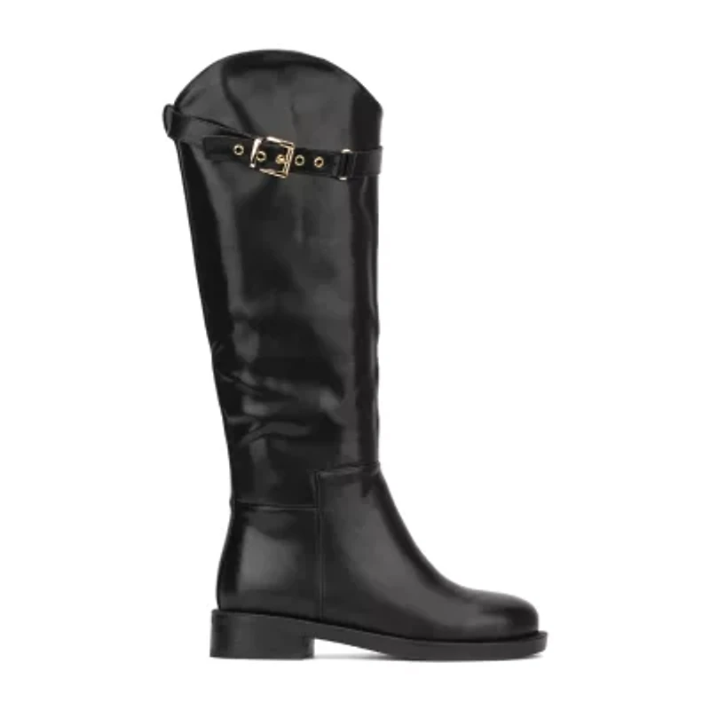 Torgeis Womens Antonella Block Heel Riding Boots