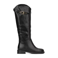 Torgeis Womens Antonella Block Heel Riding Boots
