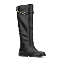 Torgeis Womens Serafina Stacked Heel Dress Boots