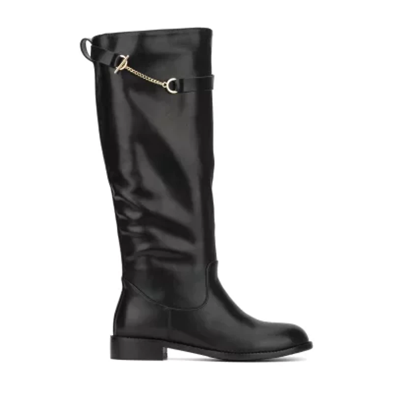 Torgeis Womens Serafina Stacked Heel Dress Boots